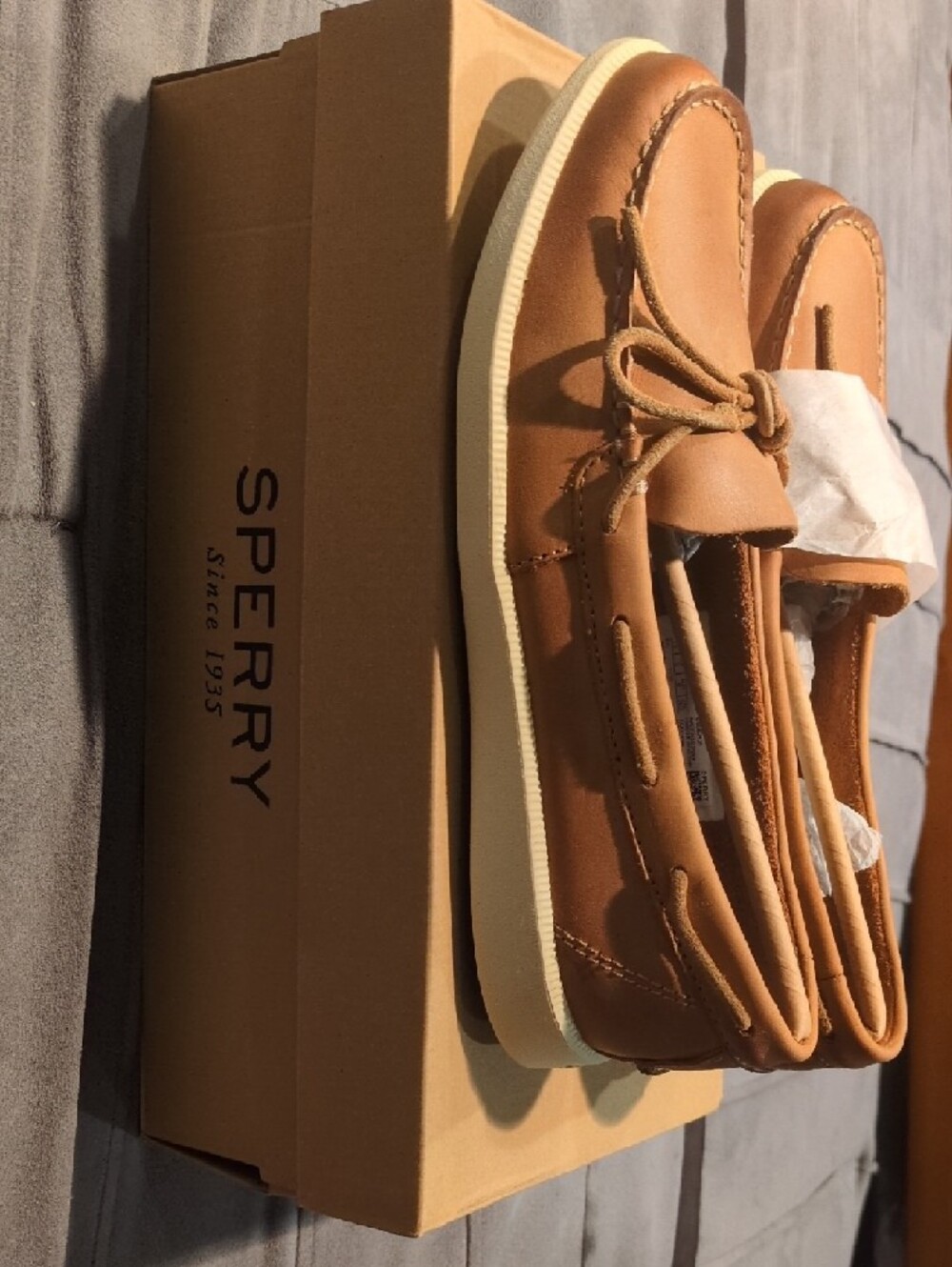 Sperry Top Sider Oasis Canal Women’s Tan Leather Boat Shoes 7.5 - Picture 2 of 4